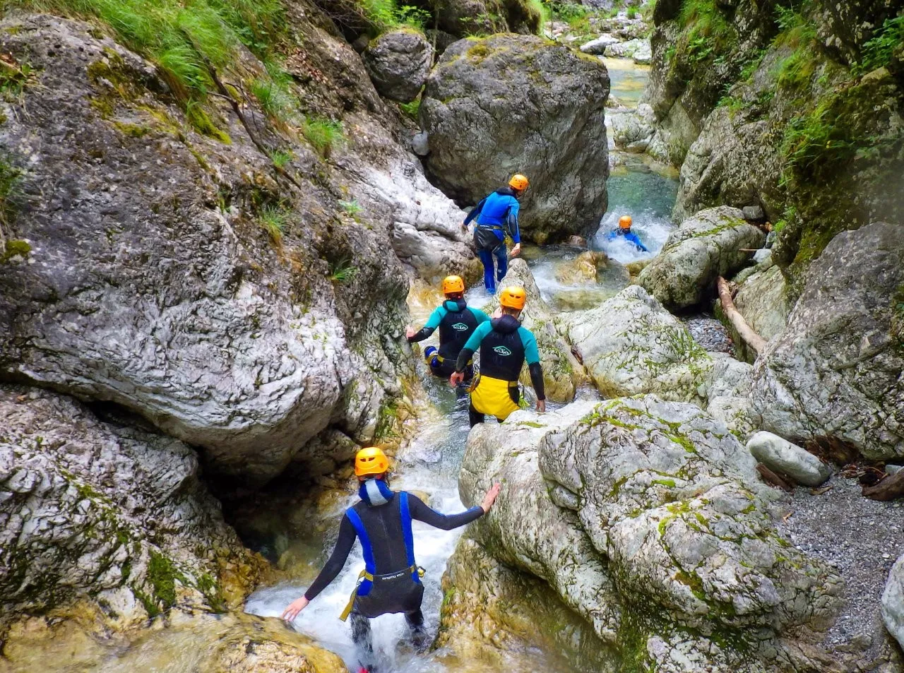 canyoning soca valley