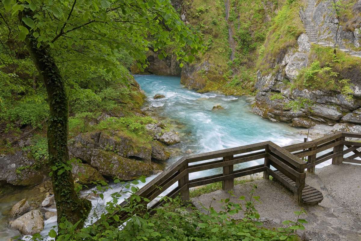 Beautiful landscape of Tolmin Gorges Beautiful landscape of Tolmin Gorges